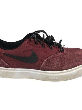 Nike SB Check Skate Shoes Boys Team Red Black Suede Leather 705257 Size 11 C